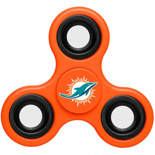 NFL NFL Miami Dolphins 3 Way Fidget Spinner E13 - Click Image to Close